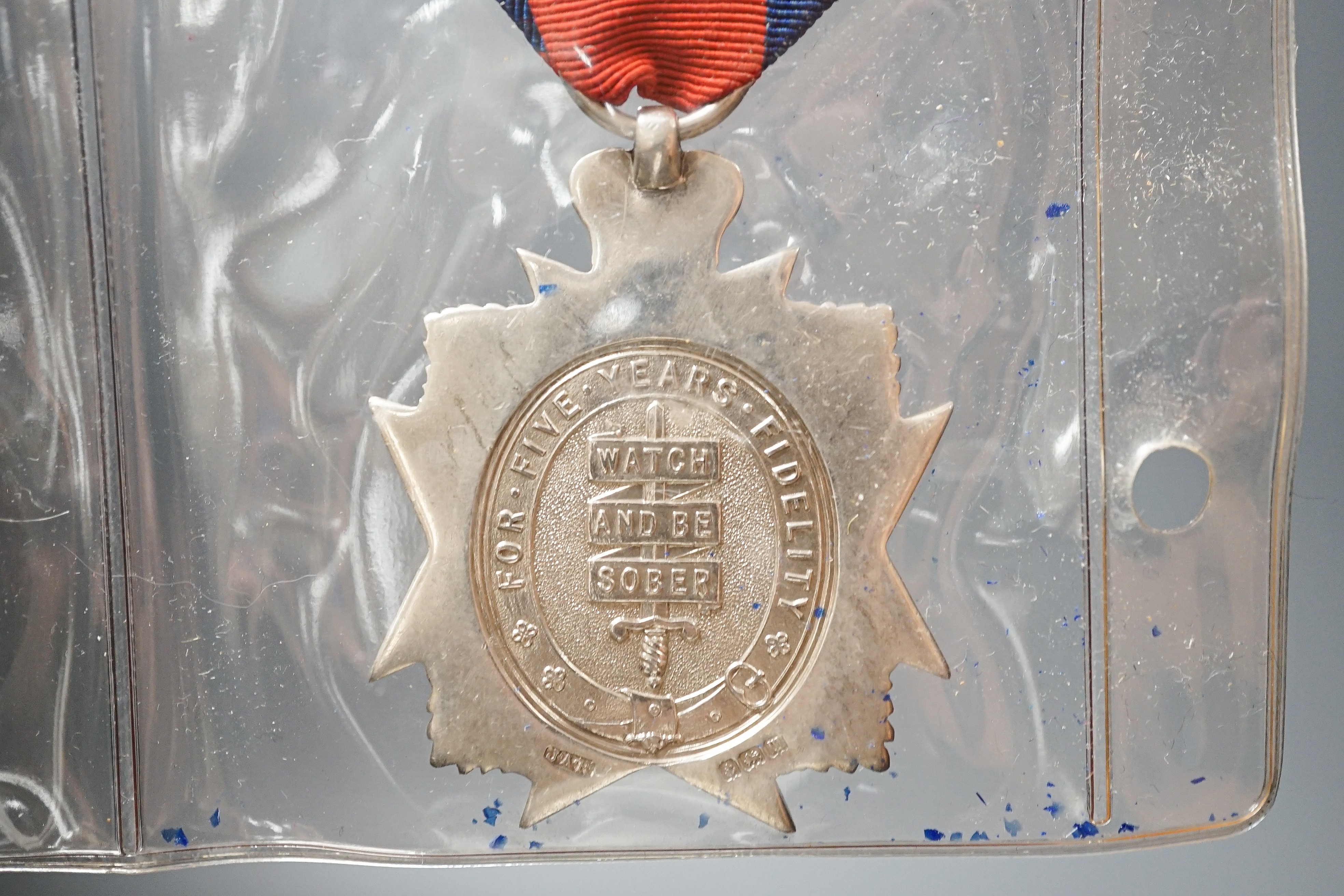Six military associated medals to include - QSA with four clasps to 184 PTE. T. GRIFFITHS C.I.V., George V Territorial Force Efficiency Medal to 314 SJT. E.H. BARTON 25/ CYC.BN. LOND. REGT. (25th County of London Cyclist